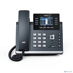 YEALINK SIP-T44W, 12 аккаунтов, 2 порта USB, Wi-Fi, цветной экран 2.8", BLF, PoE, GigE, без БП, шт