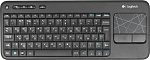 1968804 Клавиатура Logitech K400 черный USB беспроводная Multimedia Touch (920-007145)