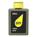 Чернила водорастворимые Deli 511Y-EA1 желтый 65 мл (совместимы с Deli 511, 516)