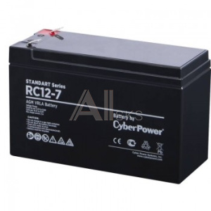 1740421 CyberPower Аккумуляторная батарея RC 12-7 12V/7Ah {клемма F2, ДхШхВ 151х65х94 мм, высота с клеммами 102, вес 2кг, срок службы 6 лет}