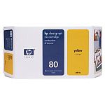 C4848A Cartridge HP 80 для DesignJet 1000/1050C/1055CM, желтый, 350 мл