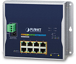 1000648040 коммутатор/ PLANET WGS-5225-8P2S IP30, IPv6/IPv4, L2+ 8-Port 10/100/1000T 802.3at PoE + 2-Port 1G/2.5G SFP Wall-mount Managed Switch (-40~75 degrees