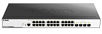 DGS-3000-28L/B1A Коммутатор D-LINK Управляемый L2 , 24x1000Base-T, 4x1000Base-X SFP, защита от статического электричества до 6 кВ, CLI, консольный порт RJ-45, RPS, подд