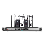 D5822 DSPPA Беспроводная микрофонная система True Diversity UHF (2 микрофона клипсового типа)