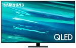 1834025 Телевизор QLED Samsung 75" QE75Q80AAUXRU Series 8 черненое серебро 4K Ultra HD 120Hz DVB-T2 DVB-C DVB-S2 WiFi Smart TV (RUS)