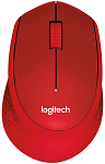 910-004911 Logitech Wireless Mouse M330 SILENT PLUS, Red, [910-004911]