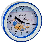 1863829 Perfeo Quartz часы-будильник "PF-TC-009", круглые диам. 15,3 см, подвес на стену, ракушка