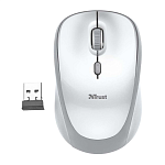 23386 Trust Wireless Mouse Yvi, USB, 800-1600dpi, White, подходит под обе руки [23386]