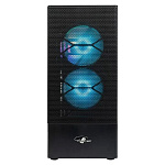 11043844 Eurocase 00-00883378 Корпус Midtower ATX B02RGB черный, без БП, RGB, закаленное стекло, USB3.0