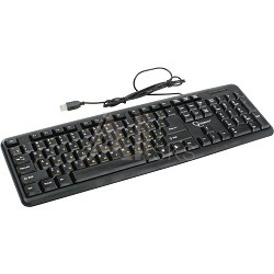1355177 Клавиатура Gembird KB-8320U-Ru_Lat-BL, {черный, USB, кнопка переключения RU/LAT,104 клавиши}