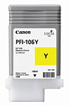 839878 Картридж струйный Canon PFI-106 Y 6624B001 желтый для Canon для iPF6300S/6400/6450