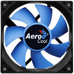 1054401 Вентилятор Aerocool Motion 8 Plus 80x80mm черный/синий 3-pin 4-pin (Molex)25dB 90gr Ret