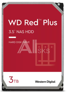 1000702139 Жесткий диск/ HDD WD SATA3 3Tb Red Plus 5400 128Mb 1 year warranty