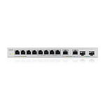 XGS1010-12-ZZ0102F Коммутатор Zyxel Networks Zyxel XGS1010-12, 8xGE, 2x1/2,5GE, 2xSFP+, настольный, бесшумный