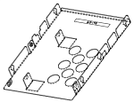 AIC M06-00628-15 3,5" tray with installed 2,5" bracket compatible with AIC J4078-01-35X/J4108-01-35X
