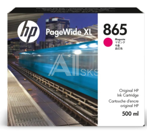 3ED83A Cartridge HP 865 для PageWide XL 4200/5200, пурпурный, 500 мл