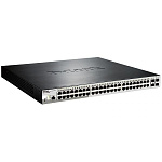 1857381 Коммутатор D-Link SMB D-Link DGS-1210-52MP/ME/B2A PROJ Управляемый L2 с 48 портами 10/100/1000Base-T и 4 портами 1000Base-X SFP (порты 1-8 PoE 802.3af/at, порты
