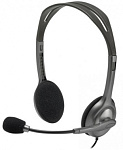 1892801 Наушники с микрофоном Logitech H111 серый 2.35м накладные оголовье (981-000594)