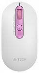 1598991 Мышь A4Tech Fstyler FG20 Sakura белый/розовый оптическая (2000dpi) беспроводная USB для ноутбука (4but)