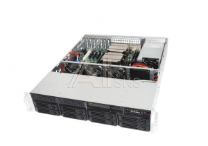 1000695497 Корпус Ablecom Серверный корпус/ 2U rackmount, ATX, Micro-ATX and Mini-ITX mb, 8x3.5''HS SATA/SAS 6G (SATA conn on BP) + 2x3.5" int. HDD bays, single 550W CRPS PSU