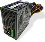 1000535174 блок питания для ПК 600 Ватт/ PSU HIPER HPB-600RGB (ATX 2.31, 600W, ActivePFC, RGB 140mm fan, Black) 85+, BOX