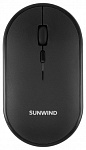 1611700 Мышь SunWind SW-M300 черный оптическая (1600dpi) беспроводная BT/Radio USB для ноутбука (3but)