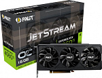 1963863 Видеокарта Palit PCI-E 4.0 RTX4060Ti JETSTREAM OC NVIDIA GeForce RTX 4060TI 16Gb 128bit GDDR6 2310/18000 HDMIx1 DPx3 HDCP Ret