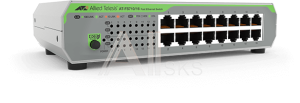 AT-FS710/16-50 Allied Telesis 16-port 10/100TX unmanaged switch with internal PSU, EU Power Cord