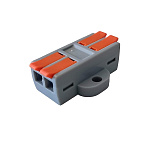 11053960 Cabeus MX662-2R Клемма соединительная универсальная проходная 2 полюса с рычагом 0,5-6,0 (1шт)