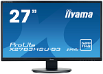 27" Iiyama ProLite X2783HSU-B3 1920x1080 AMVA LED 16:9 4ms VGA HDMI DP 2*USB2.0 80M:1 3000:1 178/178 300cd Tilt 2*Speakers 2Вт Black