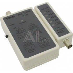 1704306 VCOM D1930 LAN тестер ST-45 для BNC, RJ-45 VCOM <D1930>