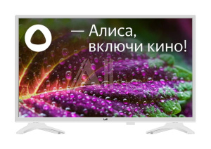 1371613 Телевизор LCD 28" WHITE YANDEX 28H541T LEFF
