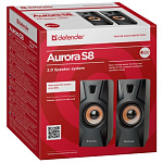 1570360 Defender Aurora S8 черный, 8 Вт, питание от USB Акустическая 2.0 система [65408]