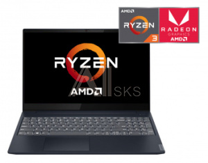 1358814 Ноутбук Lenovo IdeaPad S340-15API Ryzen 3 3200U/8Gb/SSD256Gb/AMD Radeon Vega 3/15.6"/IPS/FHD (1920x1080)/Windows 10/blue/WiFi/BT/Cam