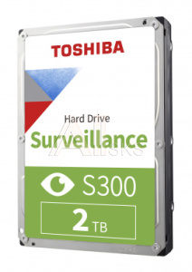 1793675 Жесткий диск Toshiba SATA-III 2Tb HDWT720UZSVA Surveillance S300 (5400rpm) 128Mb 3.5"