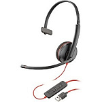 11018140 Plantronics 209748-104 Проводная гарнитура BlackWire C3210 USB-C, BLACK