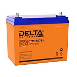 1452737 Delta DTM 1275 L (75 А\ч, 12В) свинцово- кислотный аккумулятор