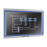 Российский промышленный панельный компьютер FRONT Station 280.200, на базе процессора Intel Celeron J6412 / Дисплей 21.5" с резистивным экраном / RAM