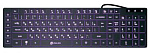 476391 Клавиатура Oklick 560ML черный USB slim Multimedia LED