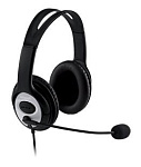 732852 Наушники с микрофоном Microsoft LifeChat LX-3000 черный/серебристый 1.8м мониторные оголовье (JUG-00015)