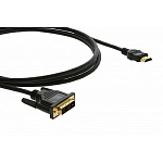 1237596 Kramer Кабель C-HDMI/DVI-10 (C-HM/DM-10) переходной HDMI-DVI (Вилка - Вилка) 3метра [97-0201010]