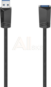 1742436 Кабель-удлинитель Hama H-200628 USB 3.0 A(m) USB 3.0 A(f) 1.5м (00200628) черный