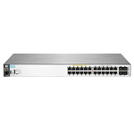 J9779A#ABB Aruba 2530 24 PoE+ Switch (24 x 10/100 + 2 x SFP + 2 x 10/100/1000, Managed, L2, virtual stacking, POE+ 195W, 19") (repl. for J9138A)