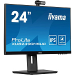1998115 LCD IIYAMA 23.8" XUB2490HSUC-B5 {IPS 1920x1080 60Hz 250cd 8bit(6bit+FRC) D-Sub HDMI DisplayPort USB 2x2W WebCam Pivot VESA}