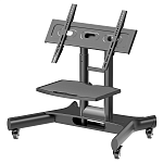 TS1350-B ONKRON мобильная стойка для ТВ или интерактивной панели 32"-70", макс 45кг, наклонная, чёрная TS1350