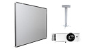 Интерактивная доска Exell 91" с проектором EXD102STW и креплением DSM-14kw
