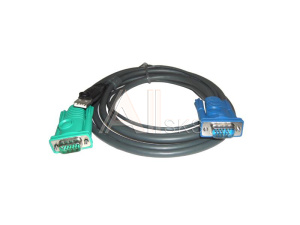 1000159709 Кабель KVM USB HD15M/USB A(M)--SPHD15M 3м/ATEN/ CABLE HD15M/USB A(M)--SPHD15M 3m
