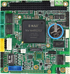 Одноплатный компьютер VDX3-6755-2G, форм-фактор PC/104, процессор Vortex86DX3 1ГГц, 1Гб DDR3 RAM, VGA, LVDS, 2x LAN, 3х COM, 2x USB, CANBus(опция), ра