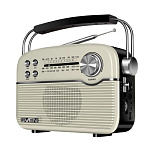 11002338 АС SRP-500, белый (3 Вт,Bluetooth, FM/AM/SW, USB, microSD, AUX, встроенный аккумулятор)