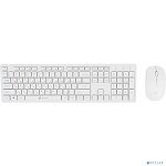 Клавиатура + мышь Oklick 240M White USB cordless slim Multimedia [1091258]